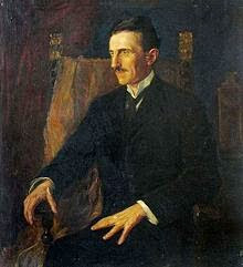 «Portretul albastru», pictură în ulei de Vilma-Lwoff Parlaghi, 1916