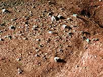 Una dintre primele imagini de pe Marte publicate de NASA