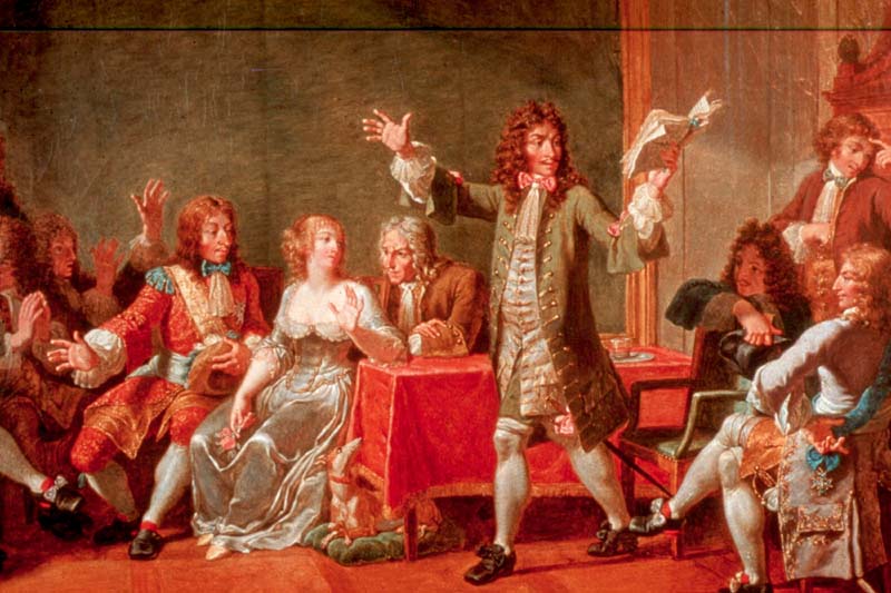 Nicolas-André Monsiau (1754-1837): Molière citind Tartuffe
