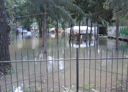 Apele Nistrului au inundat localitatea Vadul lui Vodă