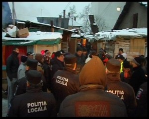 17 decembrie 2010 - acţiunea de evacuare în forţă a romilor de pe strada Coastei din Cluj