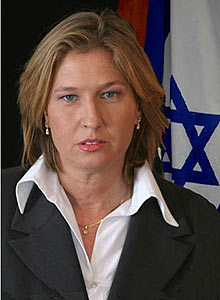 Tzipi Livni are șanse să devină a doua femeie prim-ministru al Israelului după Golda Meir (1969 - 1974)