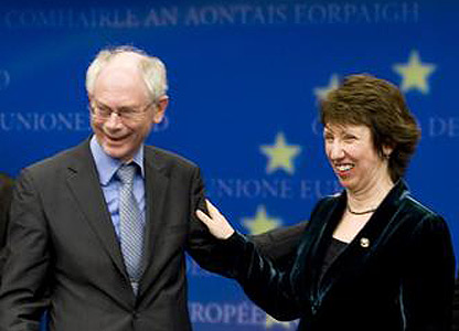 Herman Van Rompuy și Catherine Ashton - domnul și doamna 