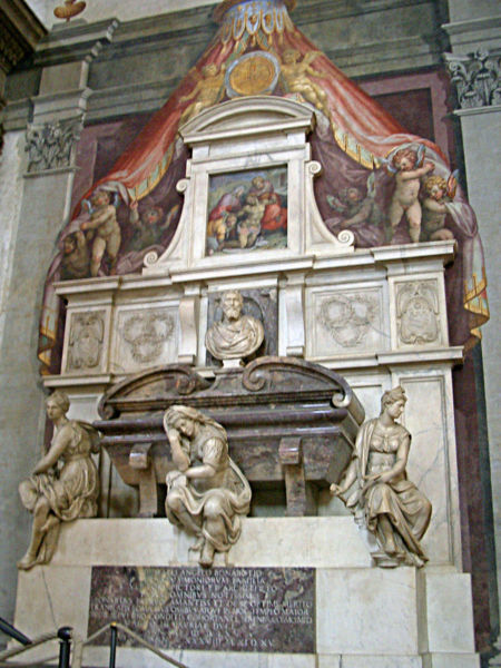 Mormântul lui Michelangelo din biserica 