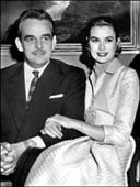Grace Patricia Kelly şi prinţul Rainier de Monaco